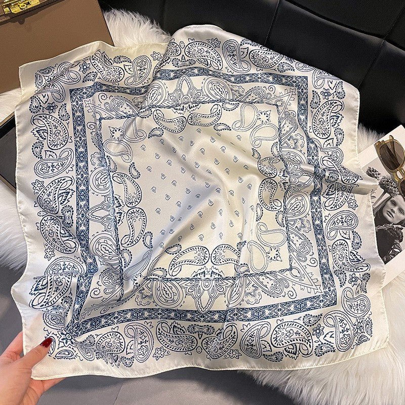 Retro Korean Style Faux Silk Fashion Scarf