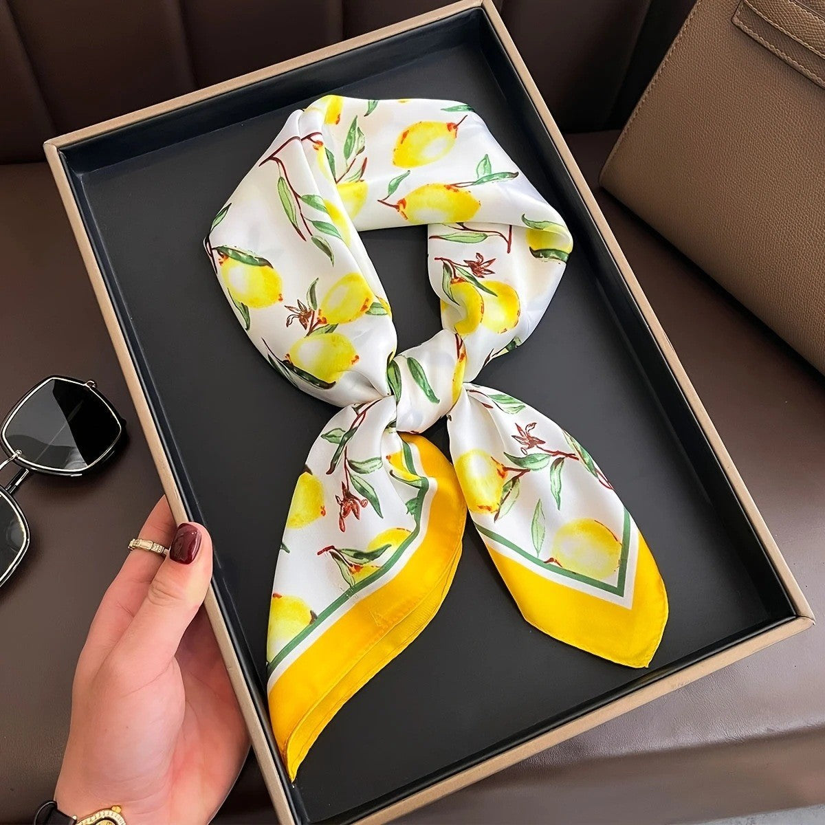 Retro Korean Style Faux Silk Fashion Scarf