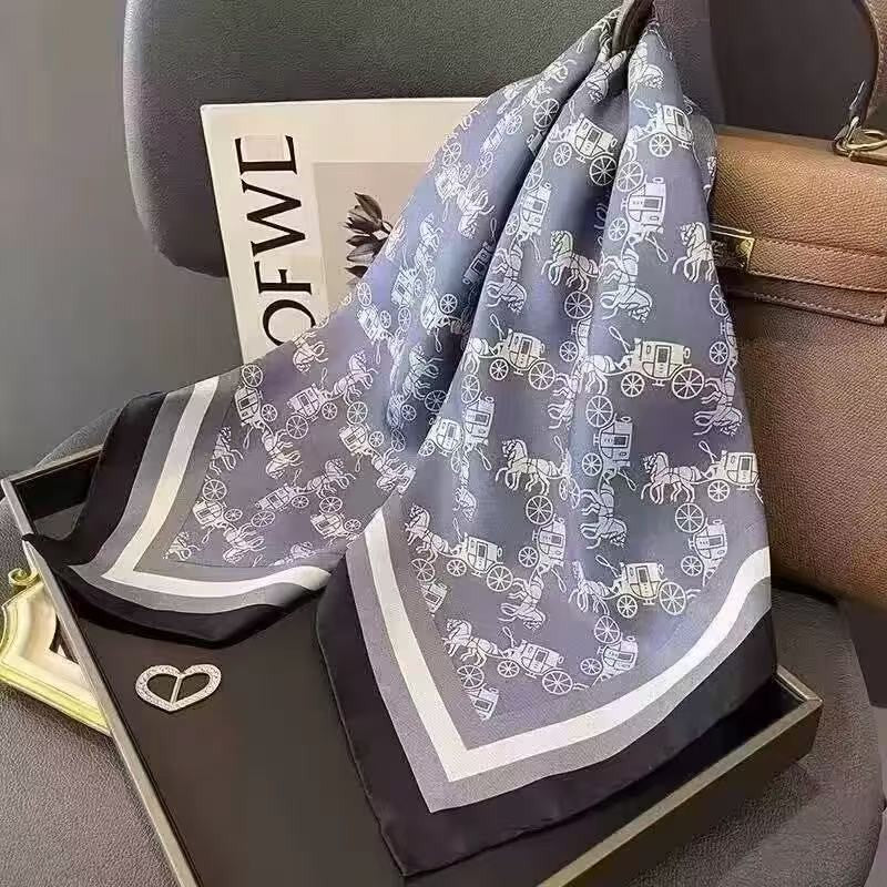 Retro Korean Style Faux Silk Fashion Scarf