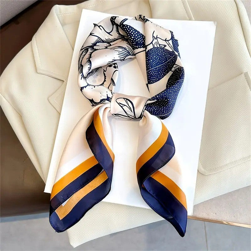 Retro Korean Style Faux Silk Fashion Scarf