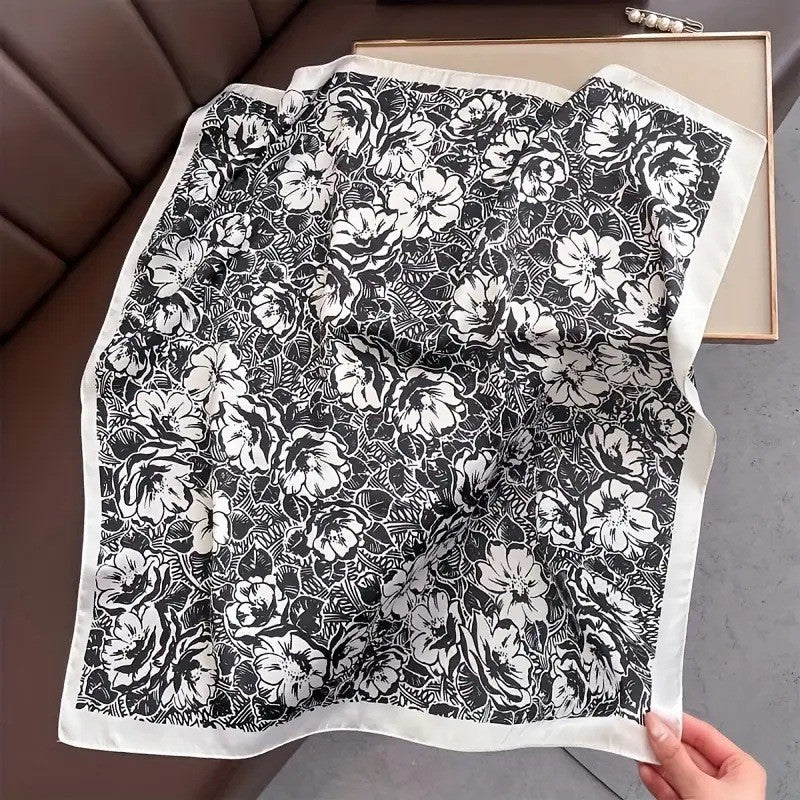Retro Korean Style Faux Silk Fashion Scarf