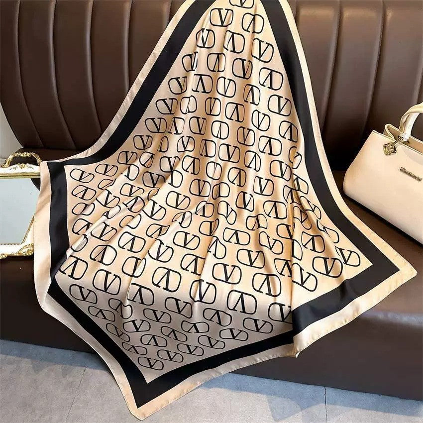 Retro Korean Style Faux Silk Fashion Scarf
