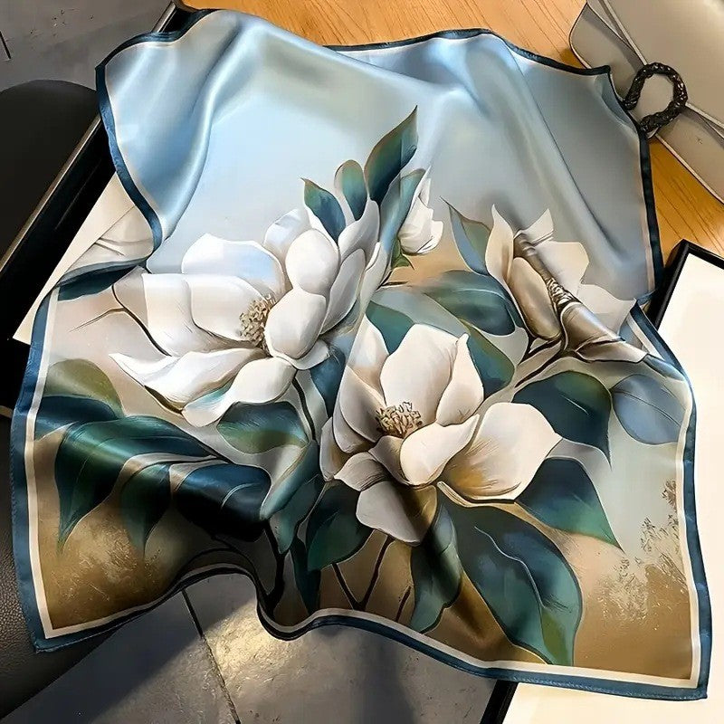 Retro Korean Style Faux Silk Fashion Scarf