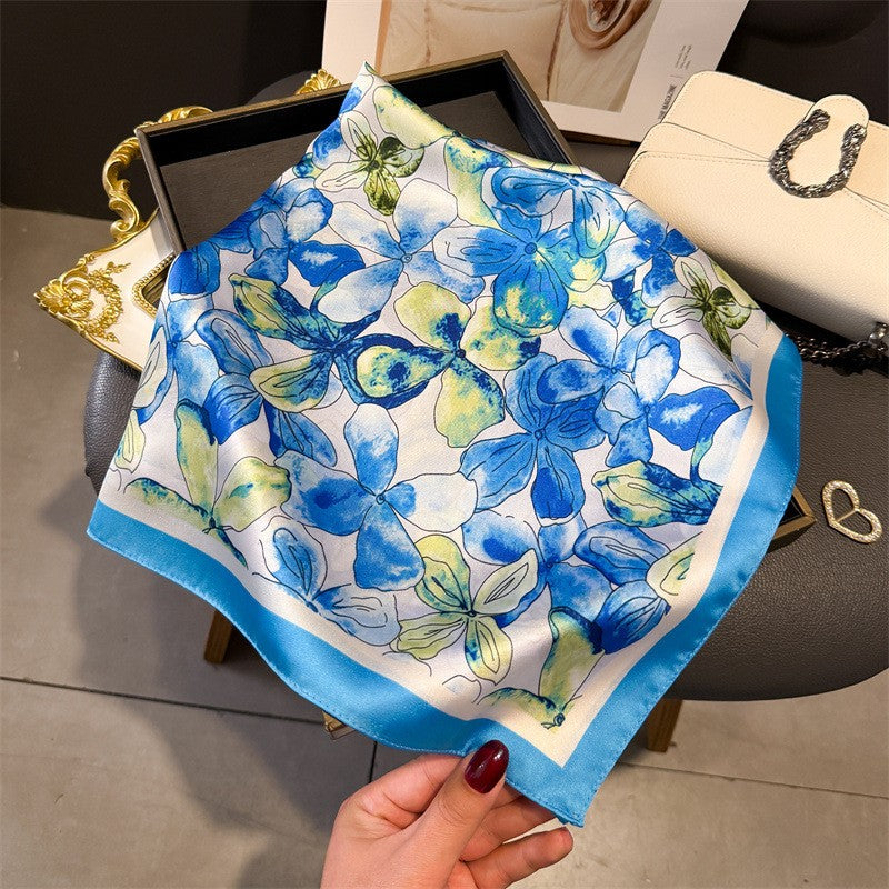 Retro Korean Style Faux Silk Fashion Scarf