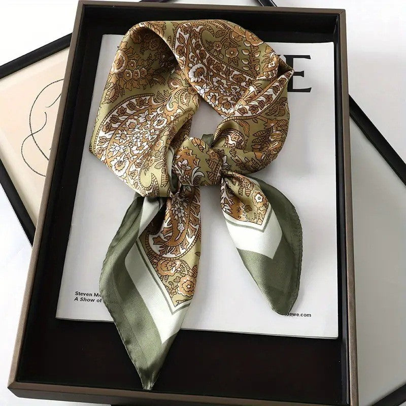 Retro Korean Style Faux Silk Fashion Scarf