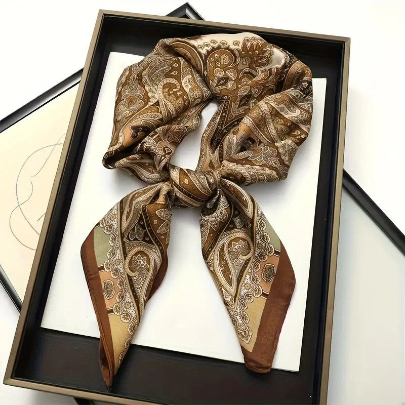 Retro Korean Style Faux Silk Fashion Scarf