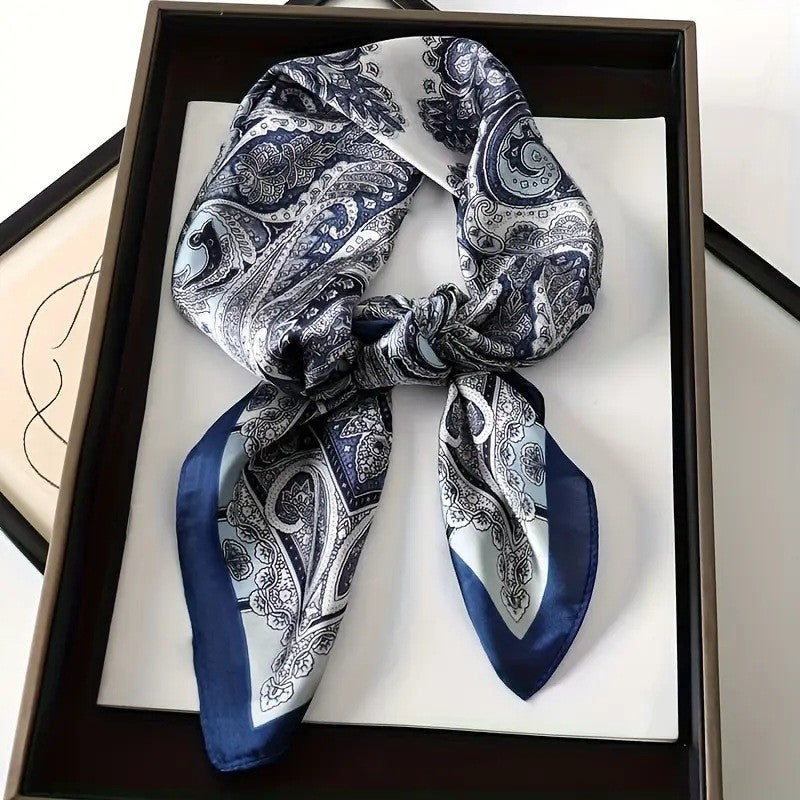 Retro Korean Style Faux Silk Fashion Scarf