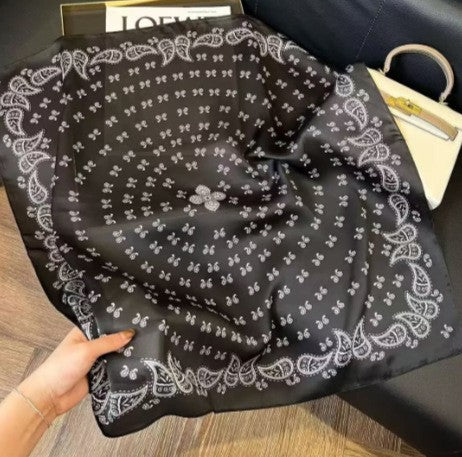 Retro Korean Style Faux Silk Fashion Scarf