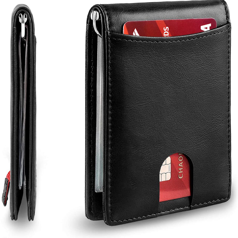 Genuine Leather Anti-theft Card Holder with RFID Protection