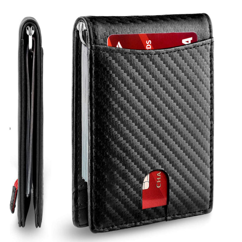 Genuine Leather Anti-theft Card Holder with RFID Protection