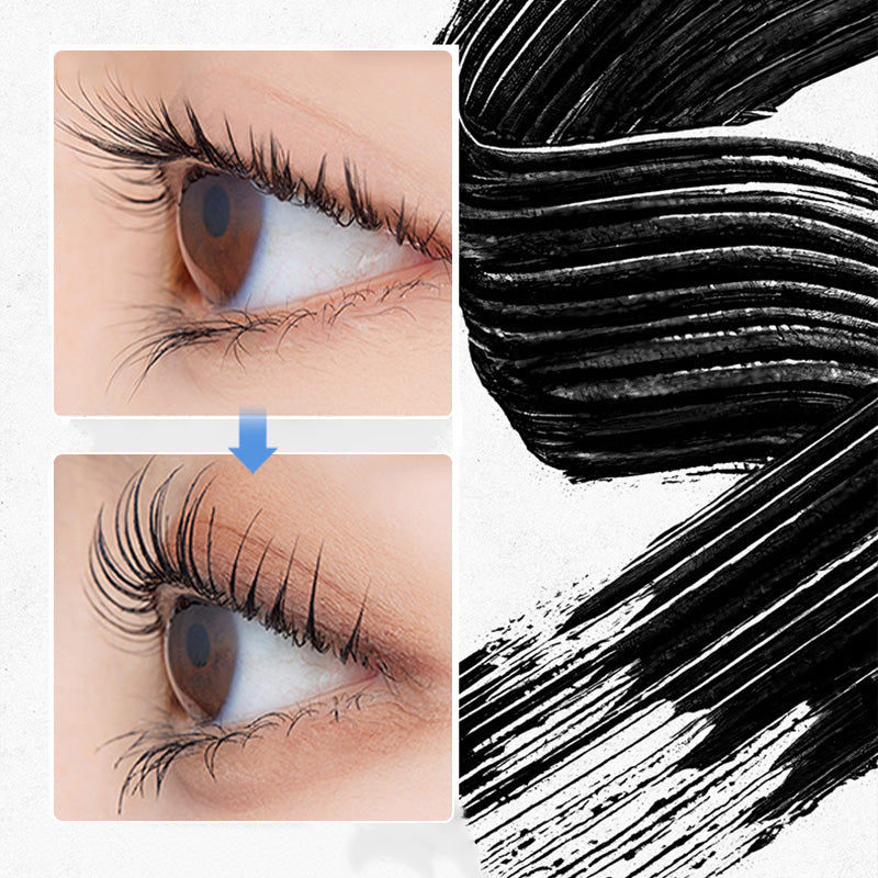 3D Curling Waterproof Mascara & Metal Eyelash Curler - Long-lasting Beauty