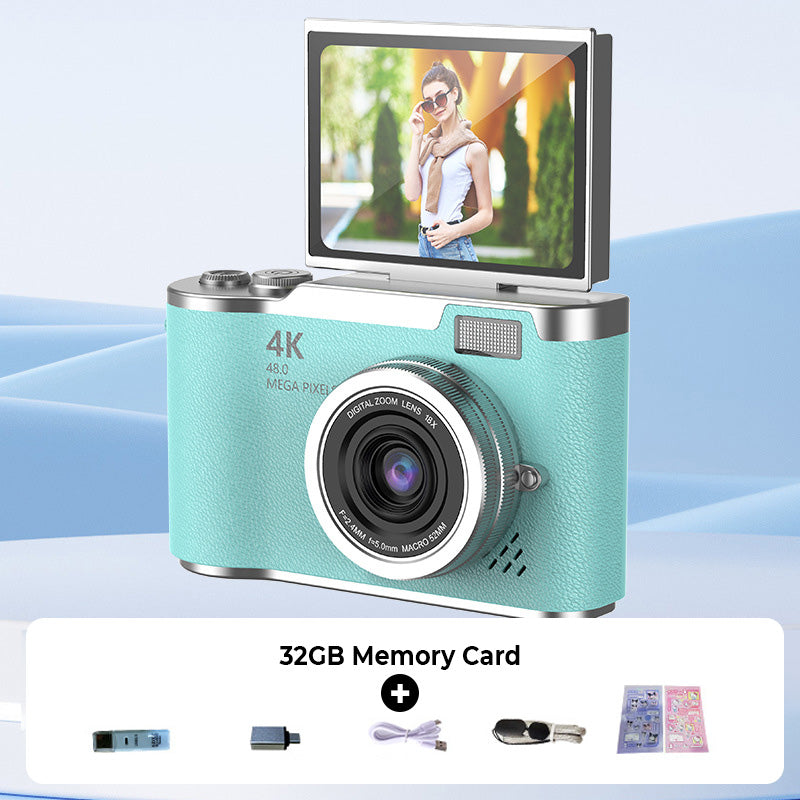 4K UHD Flip Screen Camera with High-Speed Autofocus
