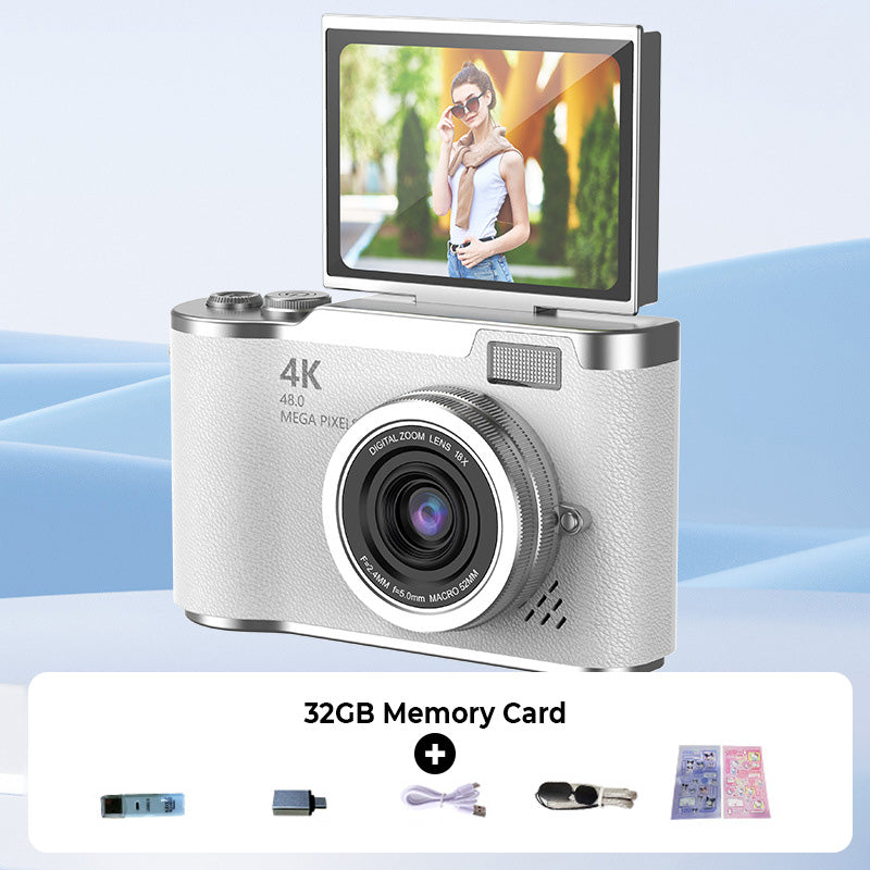 4K UHD Flip Screen Camera with High-Speed Autofocus