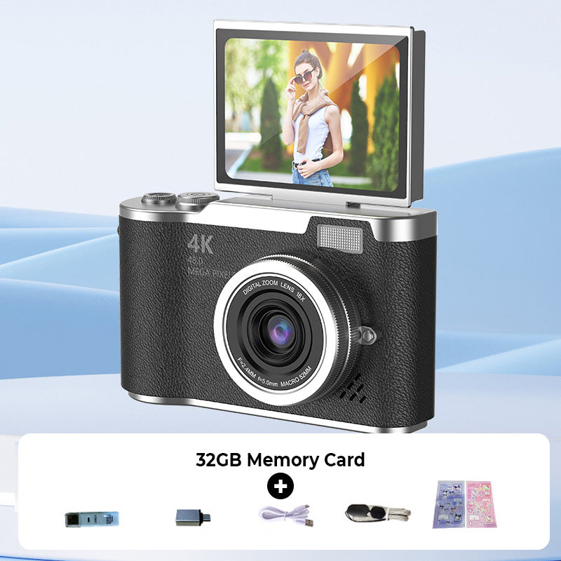4K UHD Flip Screen Camera with High-Speed Autofocus
