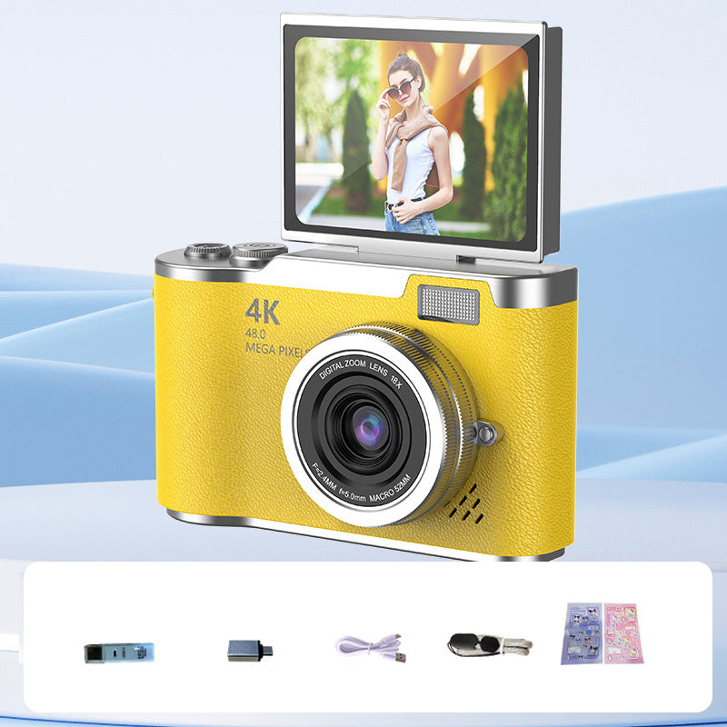 4K UHD Flip Screen Camera with High-Speed Autofocus