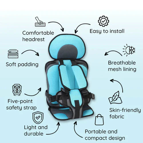 Portable & Foldable Travel Car Booster Seat for Children