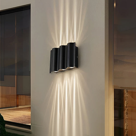 Outdoor Black LED Wall Light for Stylish Illumination