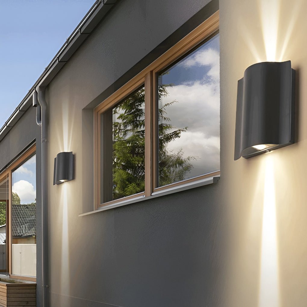 Outdoor Black LED Wall Light for Stylish Illumination