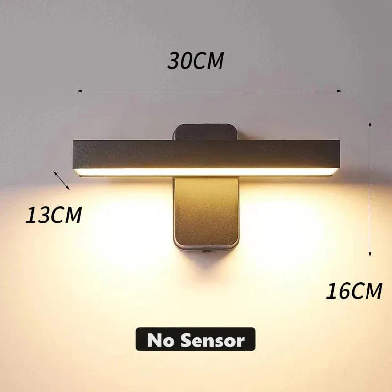 PIR Motion Sensor LED Wall Light, Weatherproof & Adjustable for Outdoor Spaces