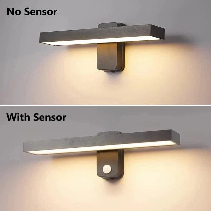 PIR Motion Sensor LED Wall Light, Weatherproof & Adjustable for Outdoor Spaces