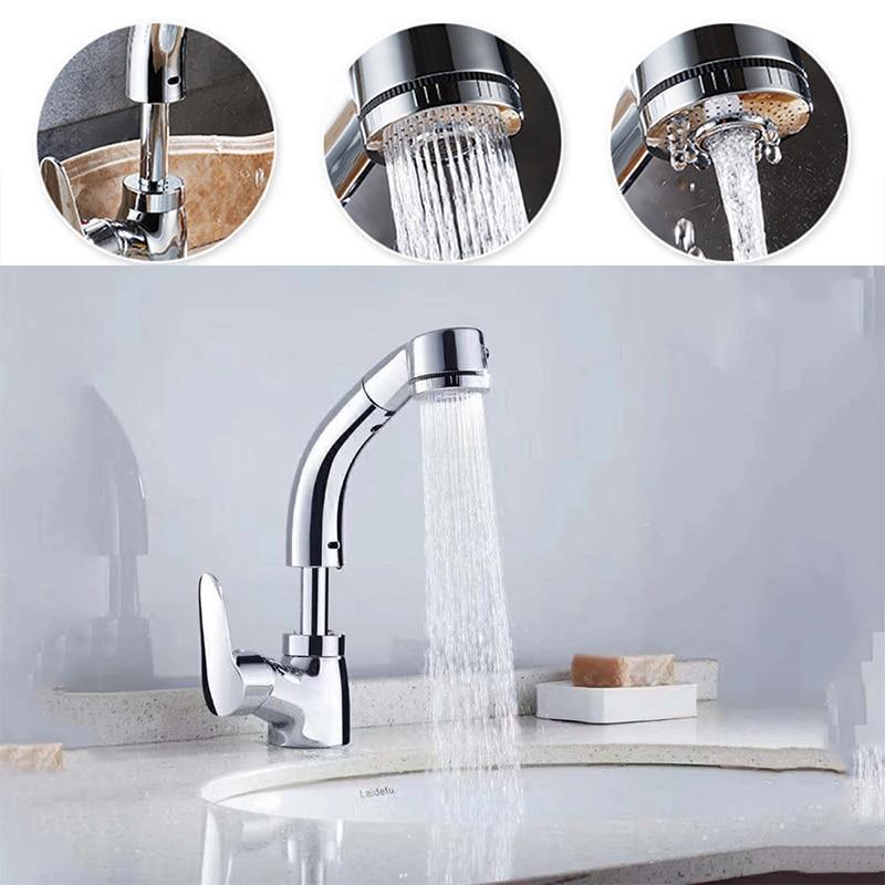 360-Degree Adjustable Pull-Out Shower Faucet