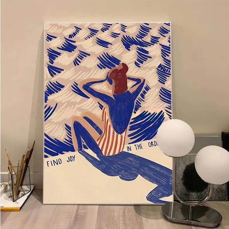 Flio Beach Man and Girl Poster