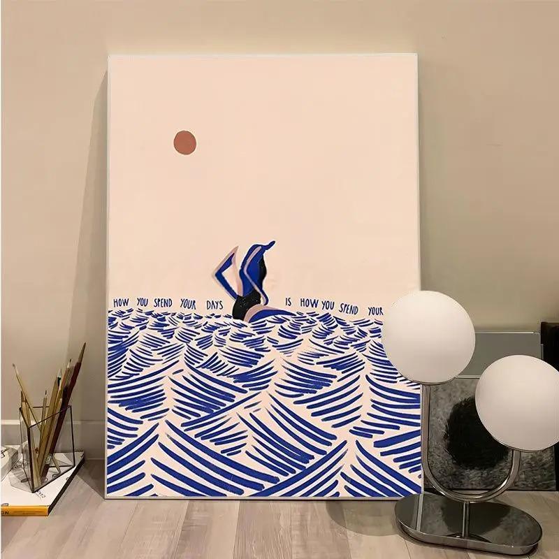 Flio Beach Man and Girl Poster