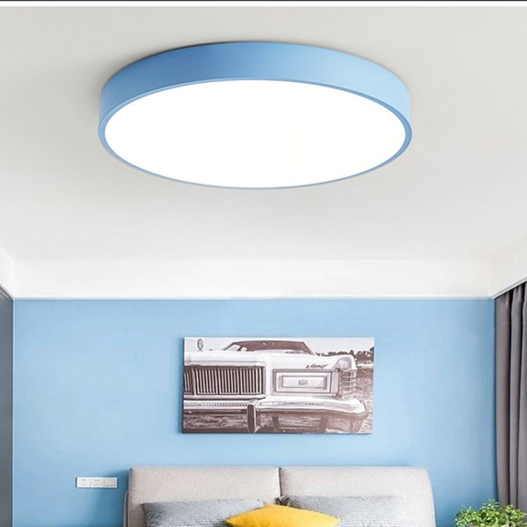 Scandinavian Round LED Ceiling Light | Soft Glow, Minimalist Style for Any Room